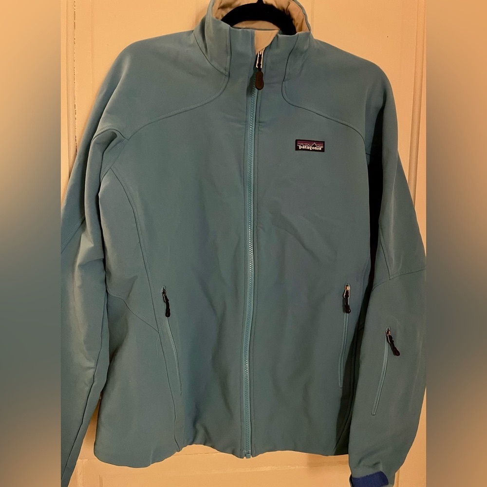 Patagonia Alpine Guide Climbing Tech Jacket Soft Shell in Teal